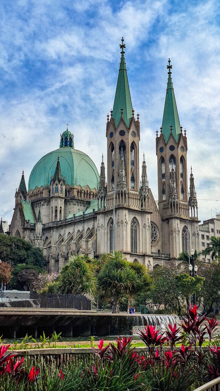 sao paulo cathedral with gothic architecture
