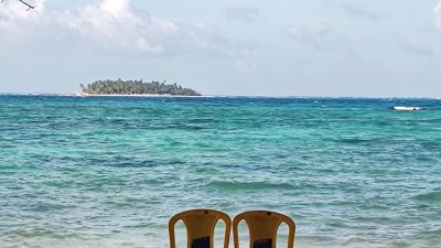 peaceful beach view in san andres colombia