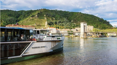 luxury cruise ship on rhone river france