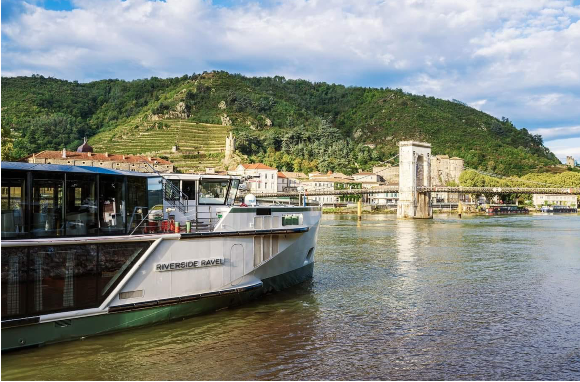 luxury cruise ship on rhone river france