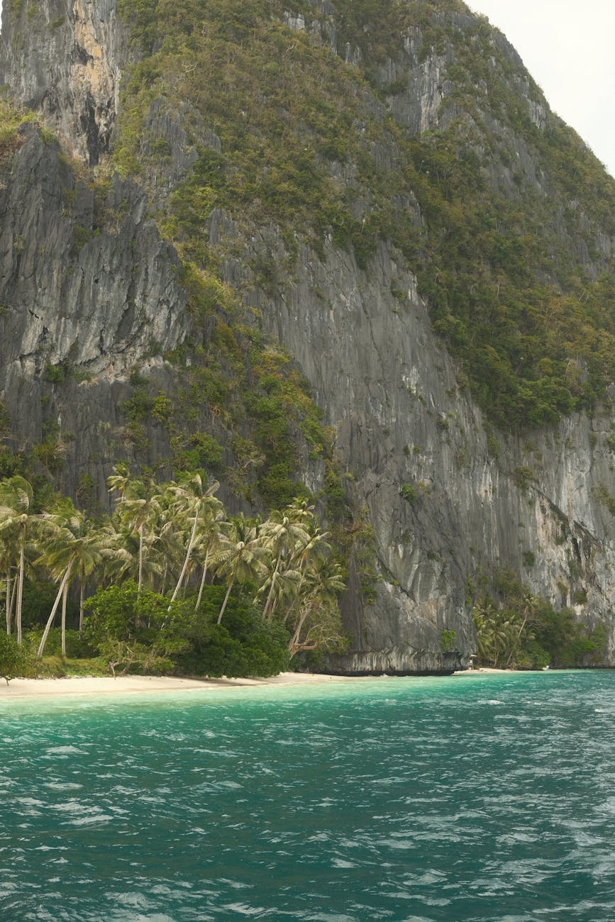 tropical paradise on a remote philippine island