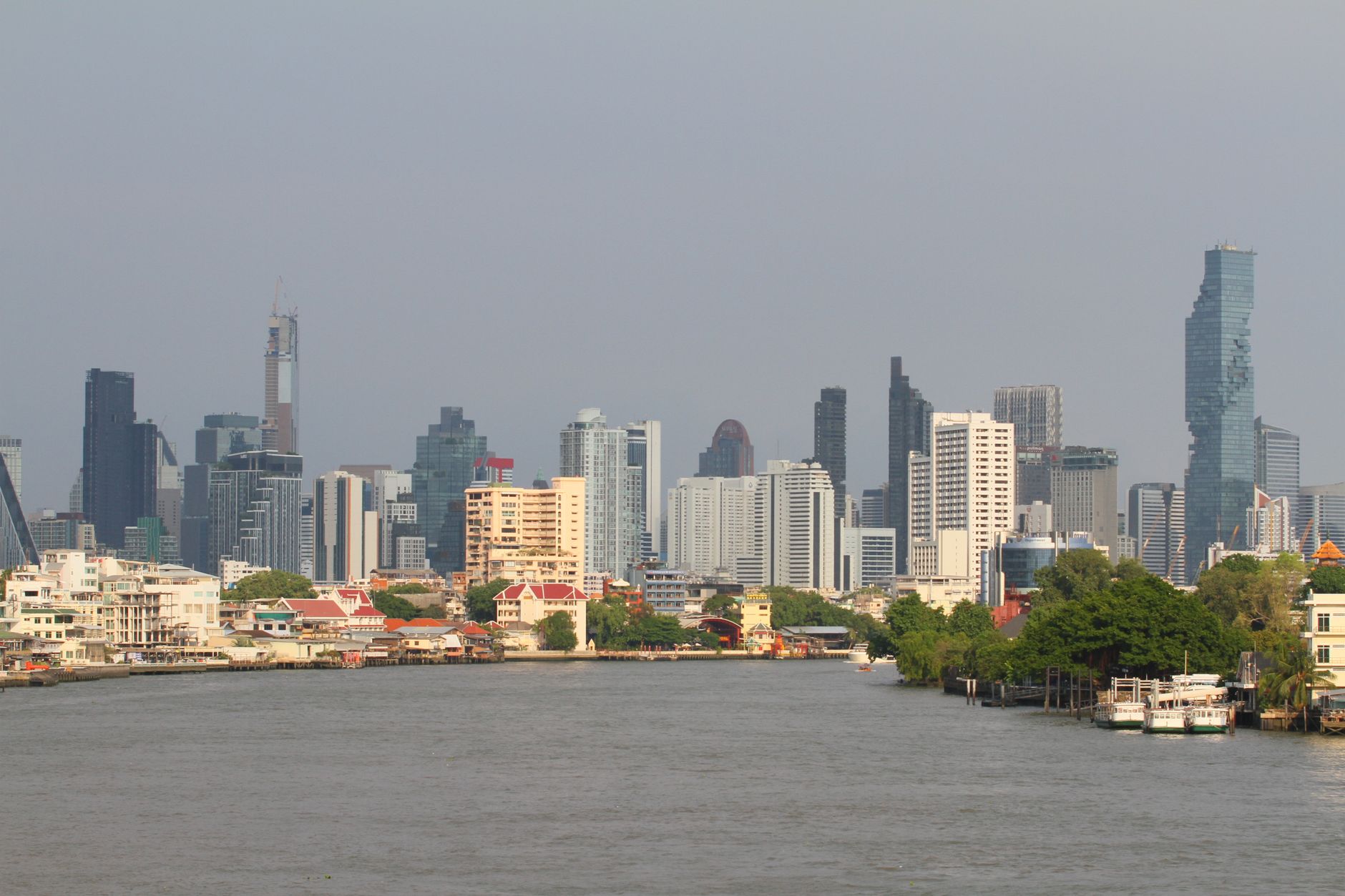 skyline of bangkok featuring iconic skyscrapers