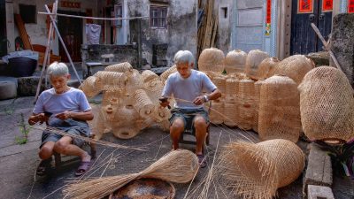 traditional basket weaving in foshan china