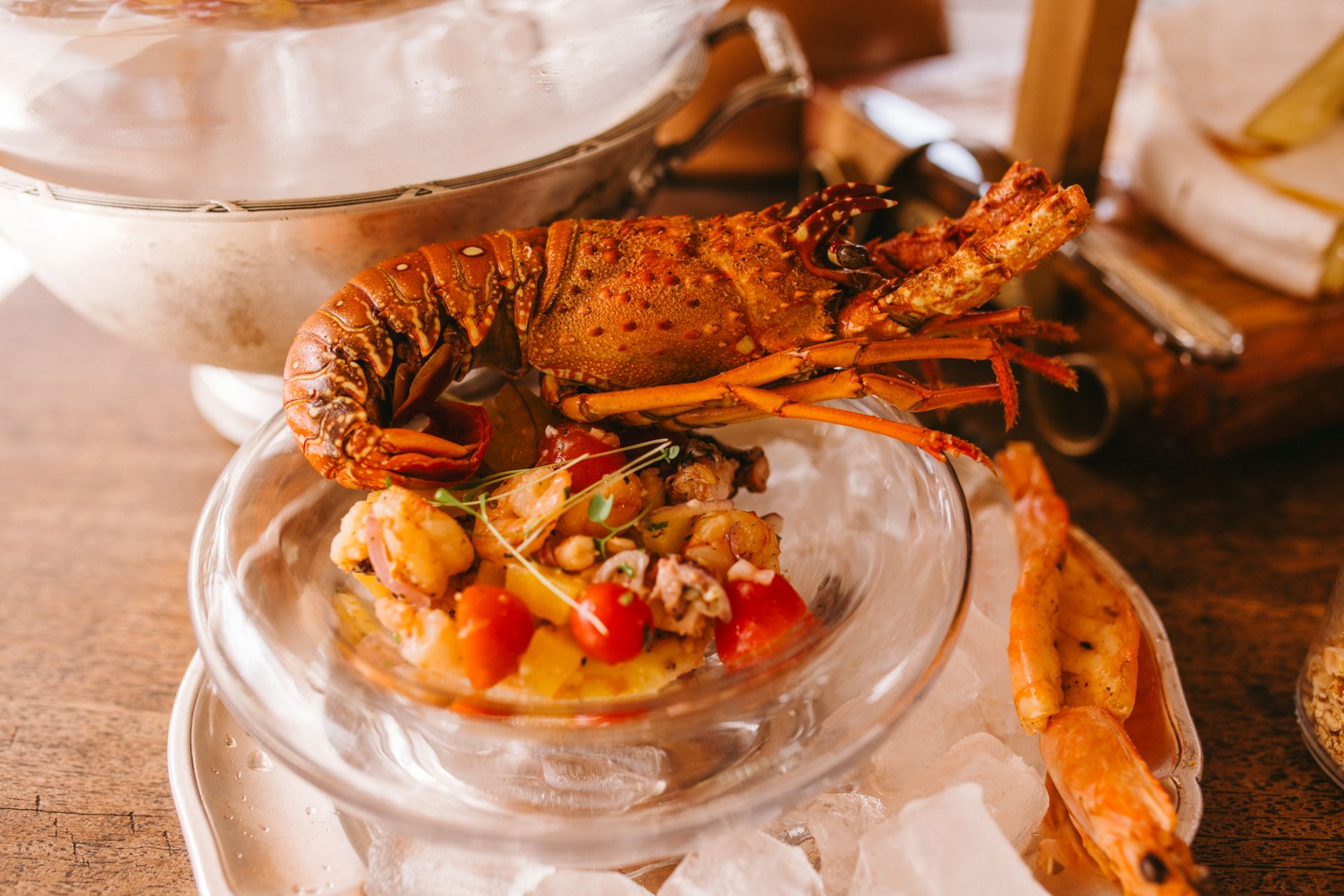 elegant seafood dish featuring lobster