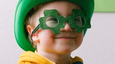 boy in saint patricks day costume