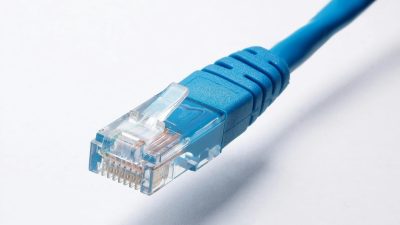 blue ethernet cable