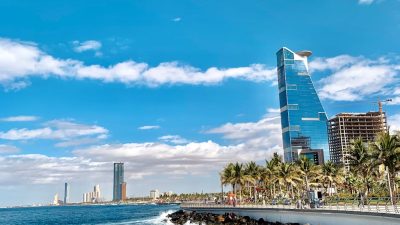 scenic shot of the jeddah waterfront