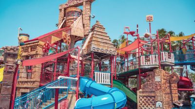 slides on waterpark
