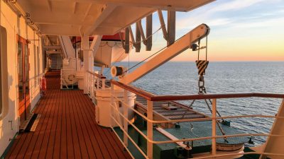 promenade deck of a cruise ship