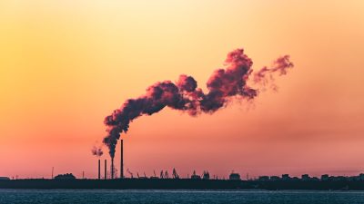 photo of smoke pollution during dawn