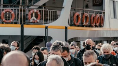 people gathering in a cruise