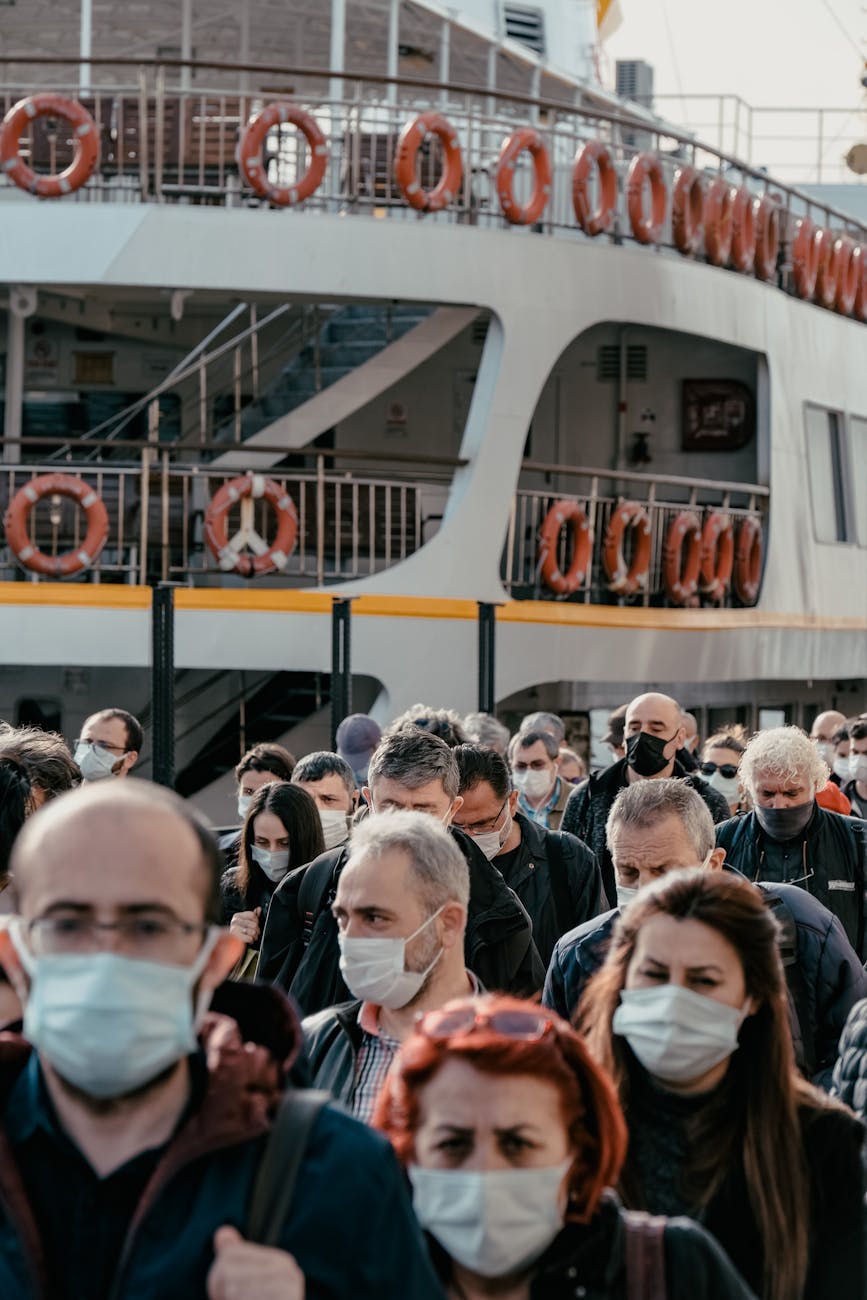 people gathering in a cruise