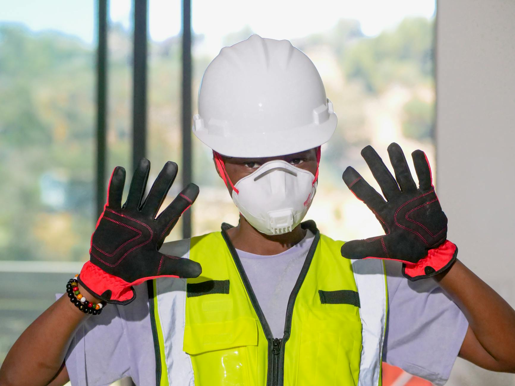 person in personal protective equipment