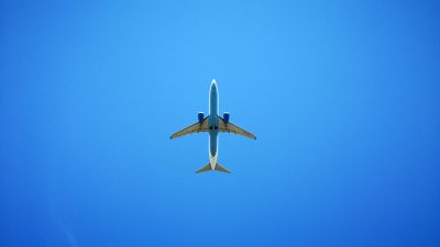 airplane flying in the sky