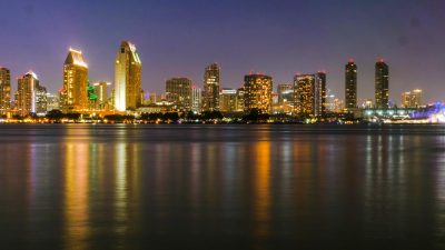 cityscape scenery during nighttime