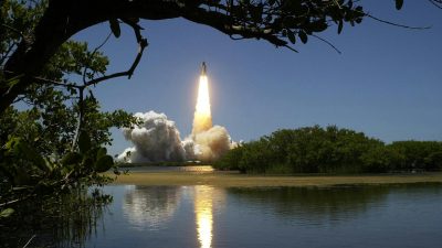 rocket flying