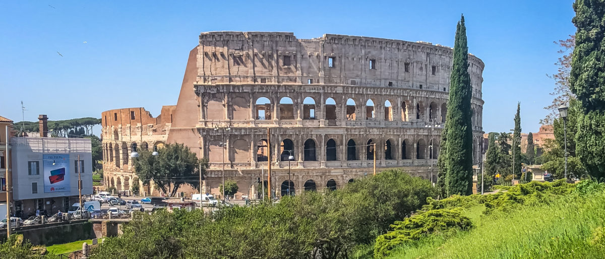 A photo of the Coliseum  In Rome Romantic Cities