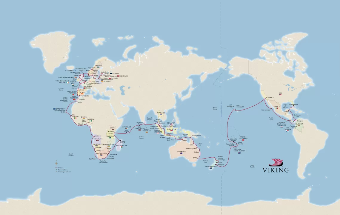 Viking Proclaims New 2026-2027 World Cruise Itineraries – Chris Cruises Viking Proclaims New 2026-2027 World Cruise Itineraries – Chris Cruises